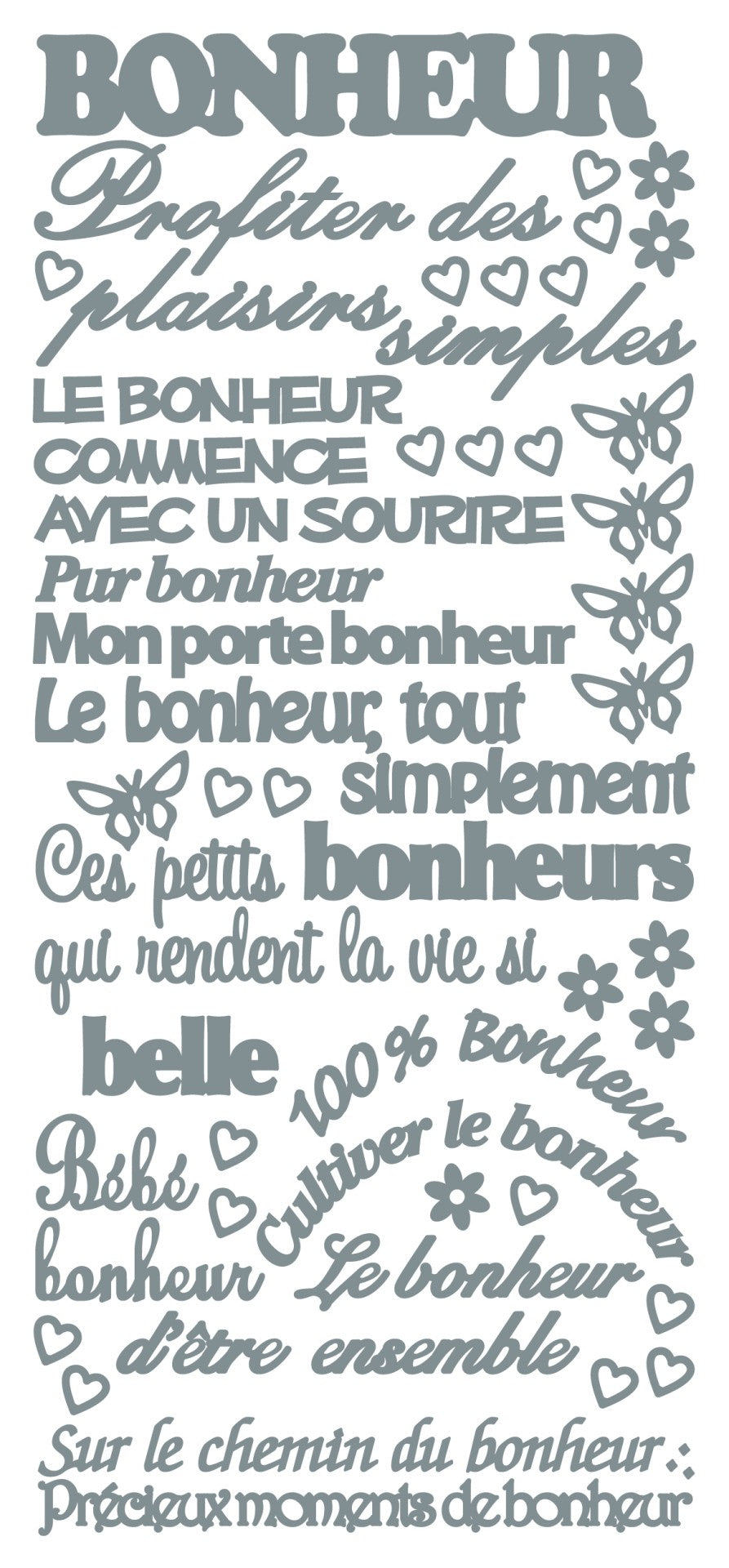 Peel Off Stickers - Bonheur