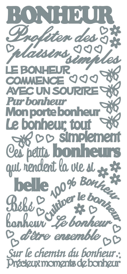 Peel Off Stickers - Bonheur