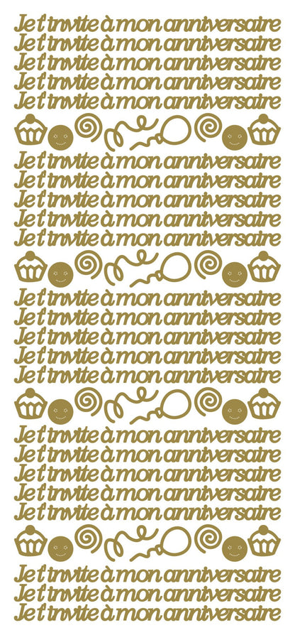 Peel Off Stickers - Je t' invite