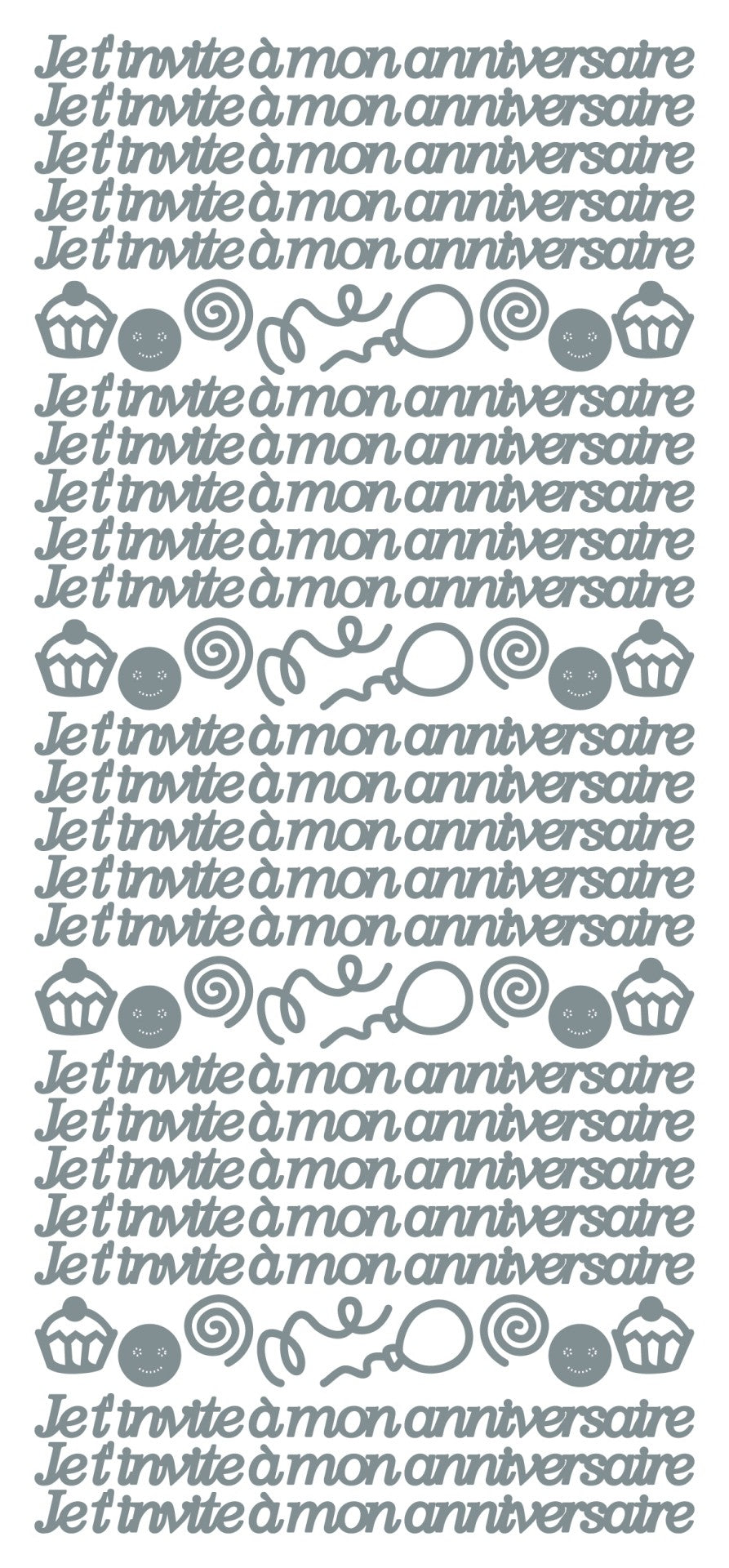 Peel Off Stickers - Je t' invite