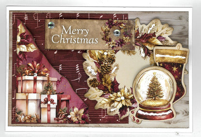3Quarter Designs Couronne de Noël Sugarplum  Paquet de 6x4 Cartes