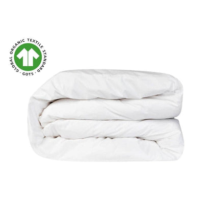 Housse de couette en percale de coton bio Essential