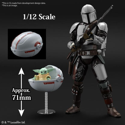 The Mandalorian Grogu 1/4 AND 1/12 Scale Model Kit Set