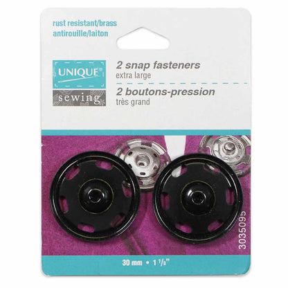 Snap Fasteners  - size 30mm ( 1 1⁄8″) - 2 sets