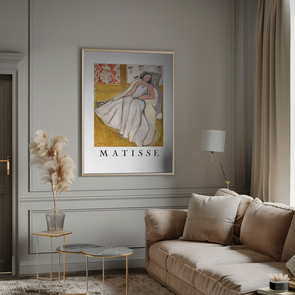 Tableau mural Jeune Femme à La Pelisse Blanche