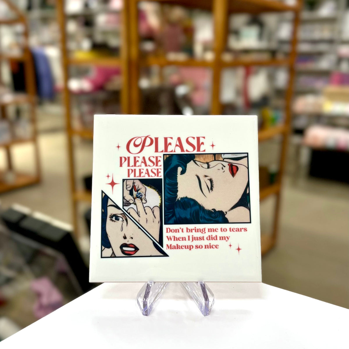 Please Please Please sous-verre humoristique