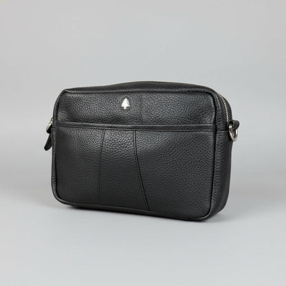Greenwood Leather Mini Crossbody Bag. Premium Full-Grain Pebbled Leather Handbag