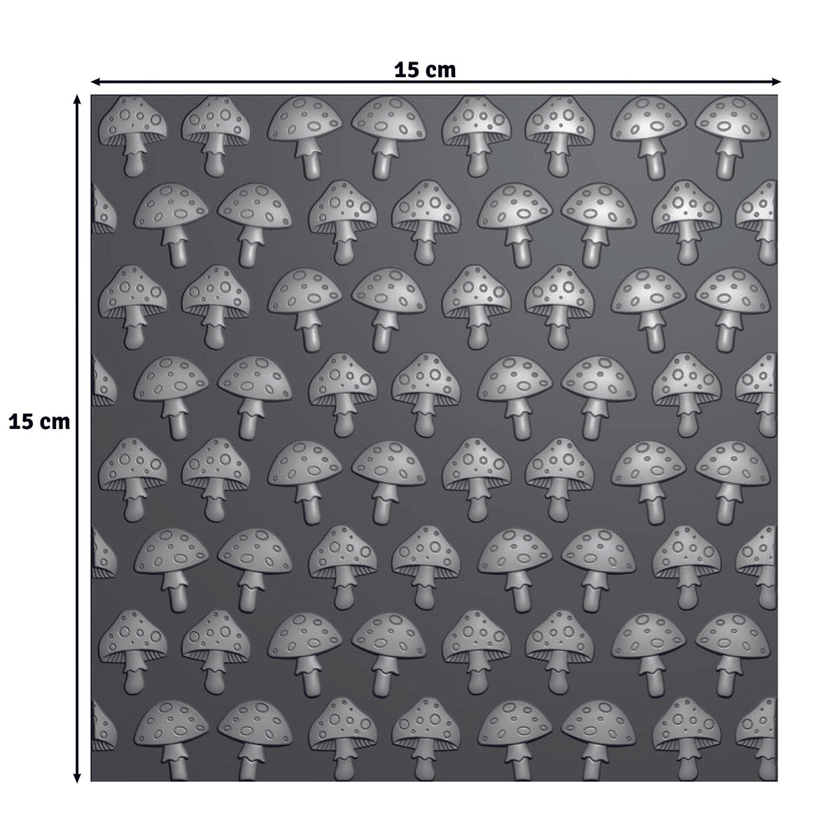 Vaessen Creative • Embossing Folder Mushrooms 5.9x5.9in 1pcs