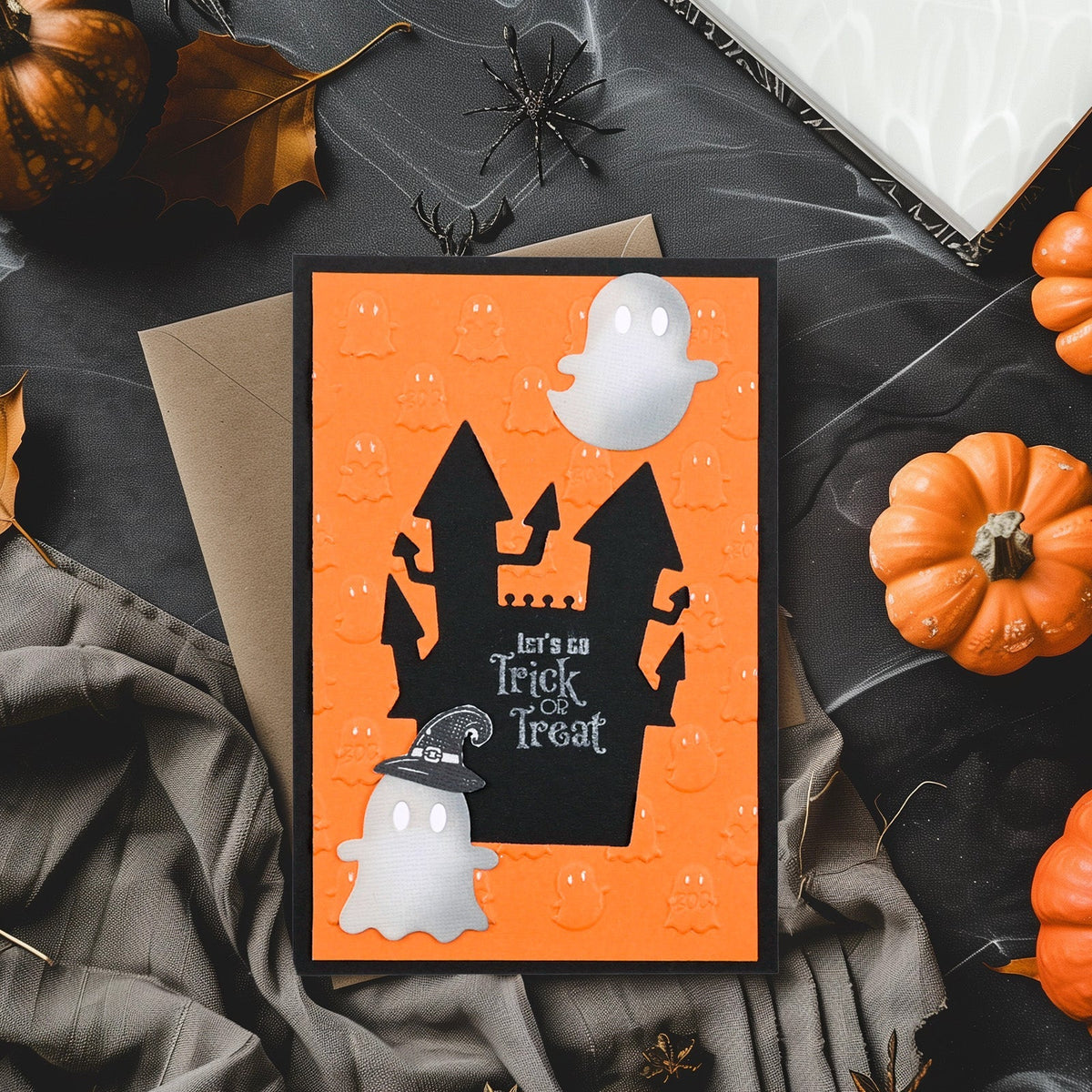 Vaessen Creative • Cutting and Embossing Die Ghost & Bat Friends 3pcs