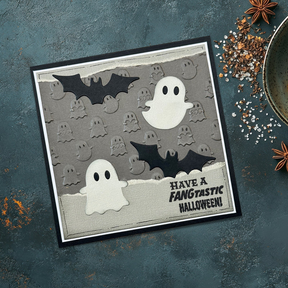 Vaessen Creative • Cutting and Embossing Die Ghost & Bat Friends 3pcs