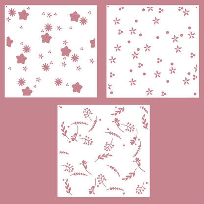 Vaessen Creative • Layered Stencils Flowers 15x15cm