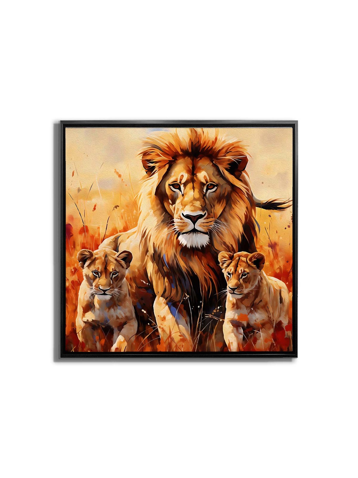 Toile murale Famille 36" x 36" : Toile d'art