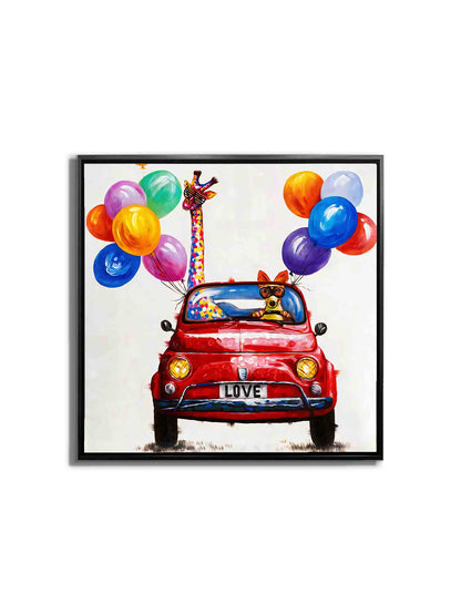 Fun Fun Fun Toile d'art 36" x 36"