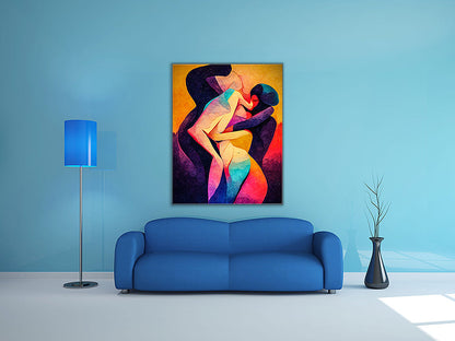 Impression sur toile-Amour abstrait- Décoration murale