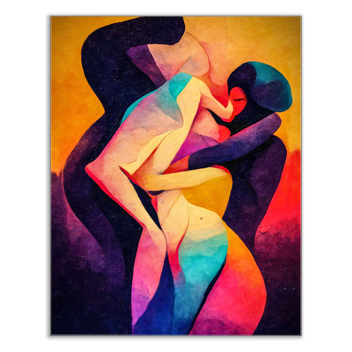 Impression sur toile-Amour abstrait- Décoration murale