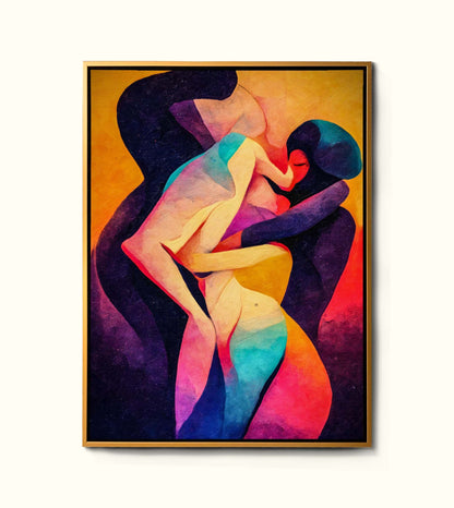 Impression sur toile-Amour abstrait- Décoration murale