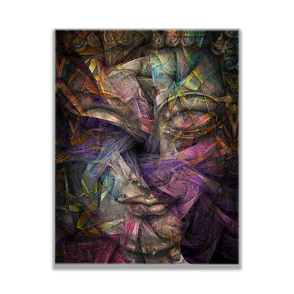 Décor mural Bouddha dimensionnel – Toile d'art fine
