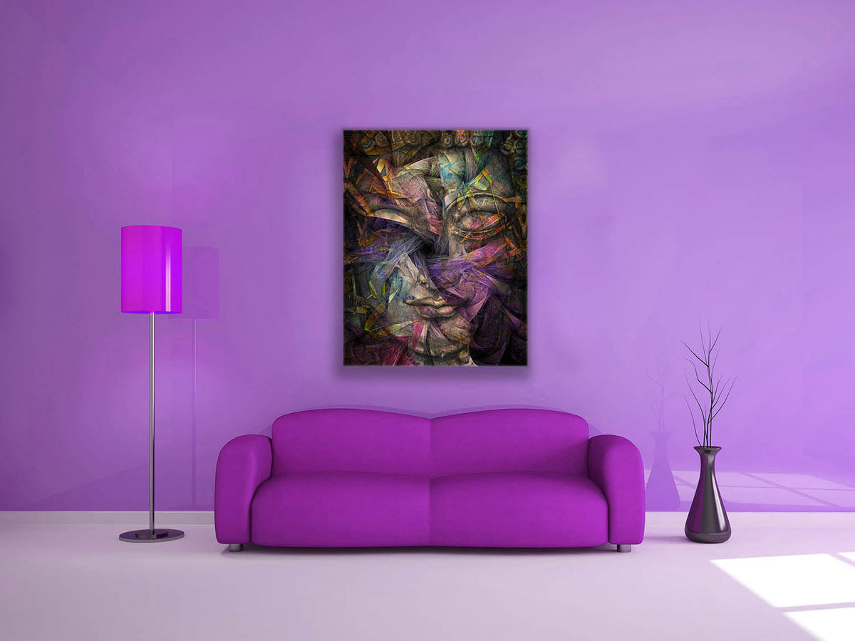 Décor mural Bouddha dimensionnel – Toile d'art fine