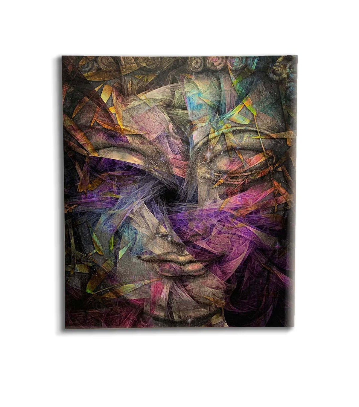 Décor mural Bouddha dimensionnel – Toile d'art fine