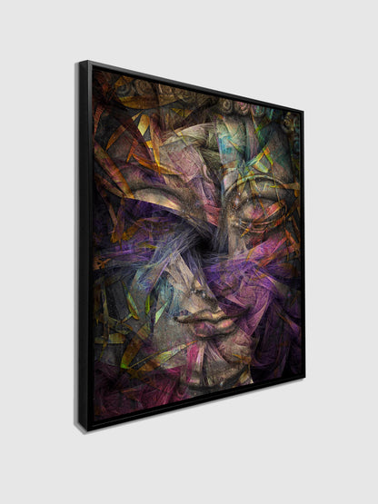 Décor mural Bouddha dimensionnel – Toile d'art fine
