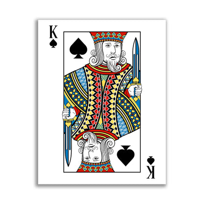 Canvas Wall At-King of Spades Canvas 35 × 47 inches 3648-045