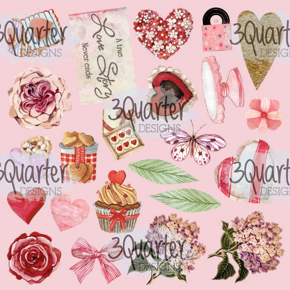 3Quarter Designs - Kit de base mini-album - Toujours à toi