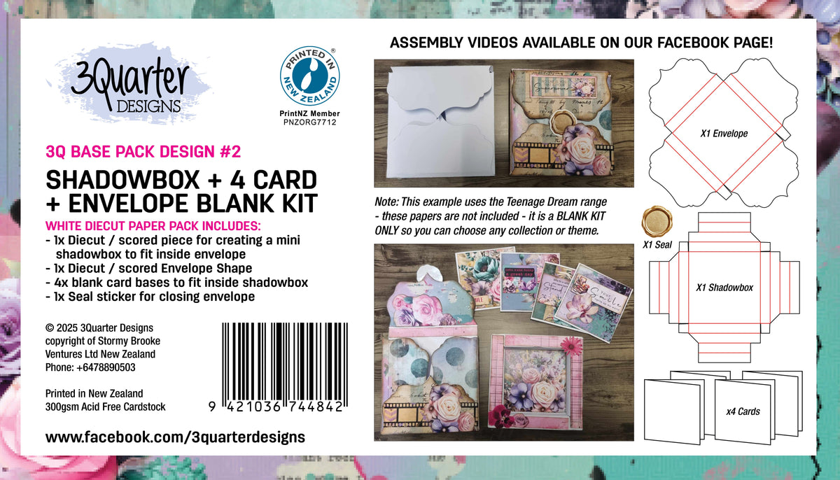 3Quarter Designs 4x4 Shadow Box and Cards Kit