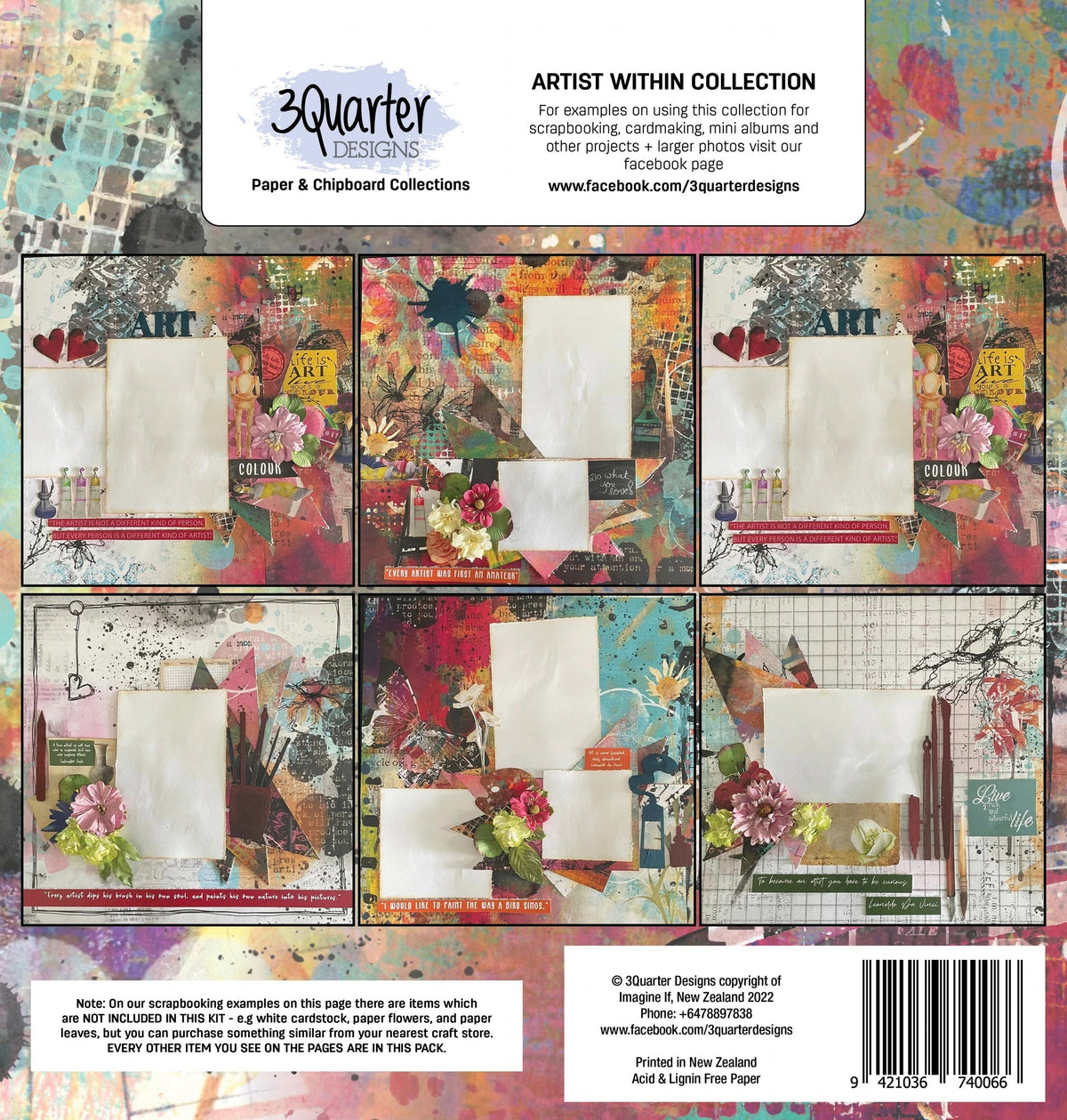 Collection L'artiste en vous de 3Quarter Designs