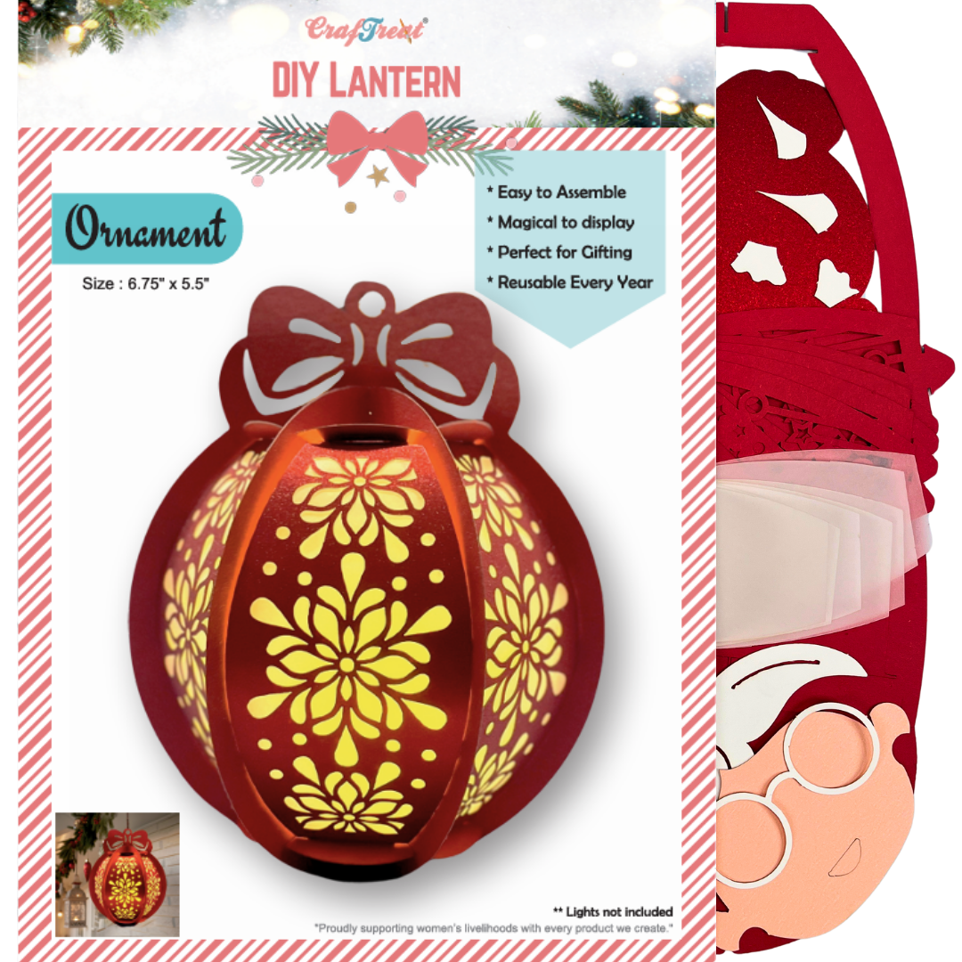 CrafTreat Lanternes en papier à faire soi-même - Ornement
