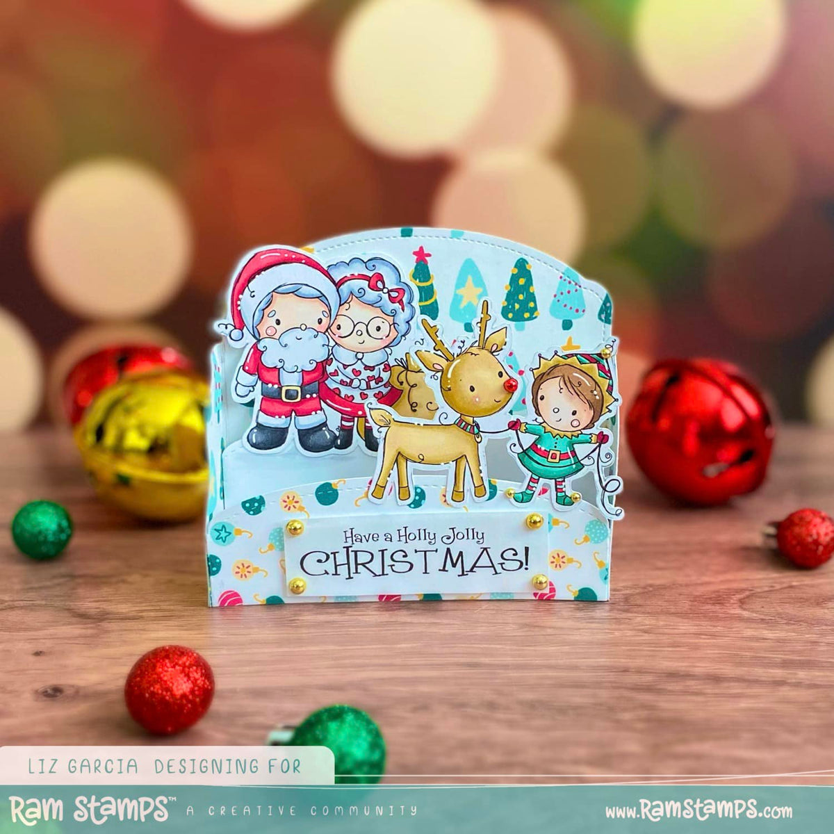 Tampon transparent M. et Mme Père Noël 32661