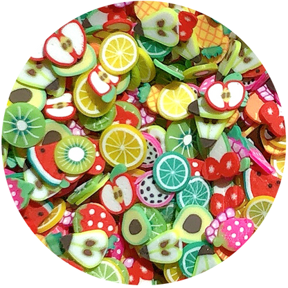 fruit fimo slices mix