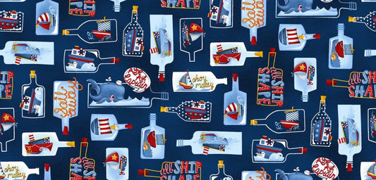 International Textiles - Un temps de baleine - bleu