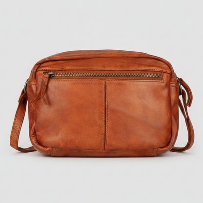 MET Premium Leather Crossbody Bag. Compact Utility Explorer