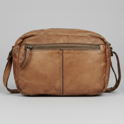 MET Premium Leather Crossbody Bag. Compact Utility Explorer