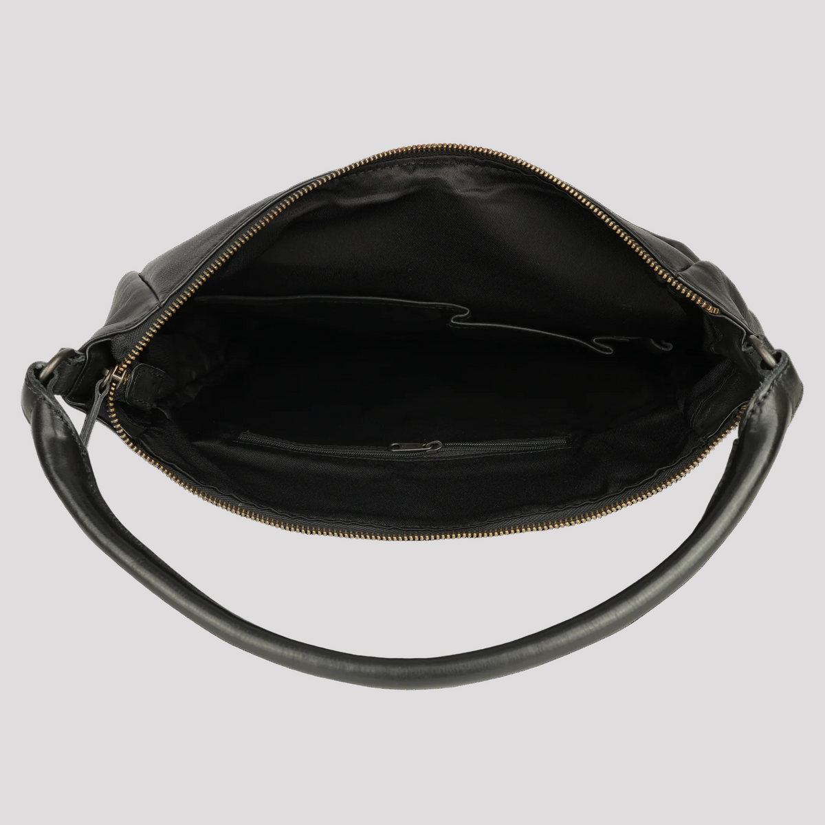 MET Premium Leather Shoulder Bag. Slouchy Urban Hobo