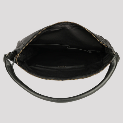 MET Premium Leather Shoulder Bag. Slouchy Urban Hobo