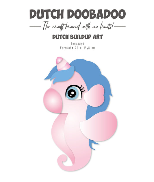 Dutch Doobadoo DDBD Build Up Art Sea Horse A5