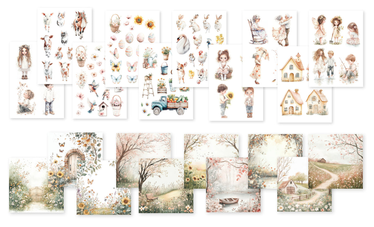 Dutch Doobadoo DDBD Collage Joyeux Printemps