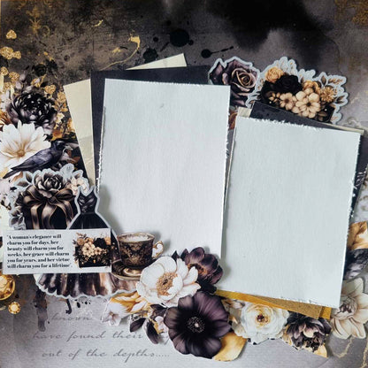 3Quarter Designs Golden Ebony 12x12 Design Paper & Diecuts Set