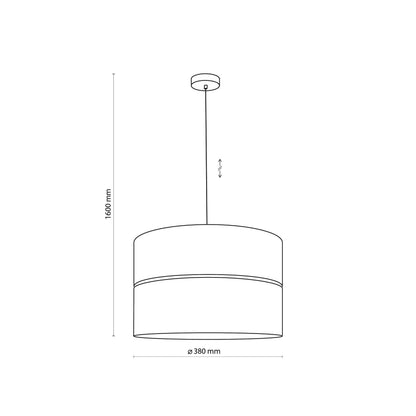 Nicol Scandinavian Drum Pendant Light for Dining Room & Bedroom