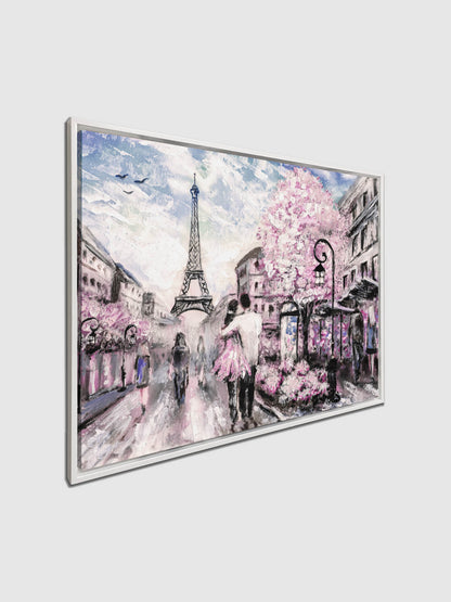Joli Paris rose - Décoration murale en toile - Art mural