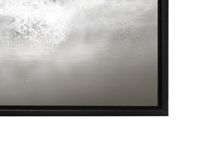 Art mural Étalons noirs et blancs - Toile imprimée animale