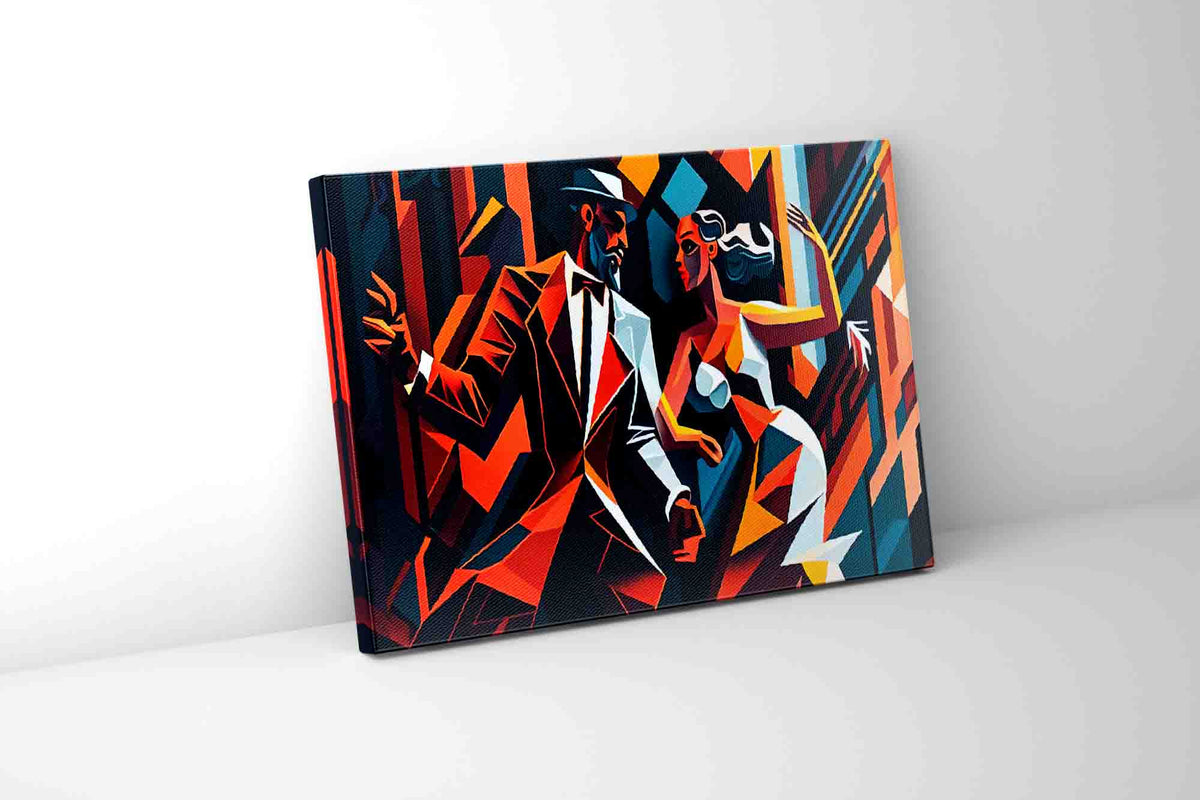 Toile murale - Tango en ville - Art moderne