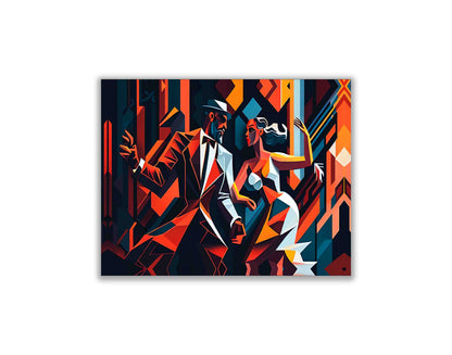 Toile murale - Tango en ville - Art moderne
