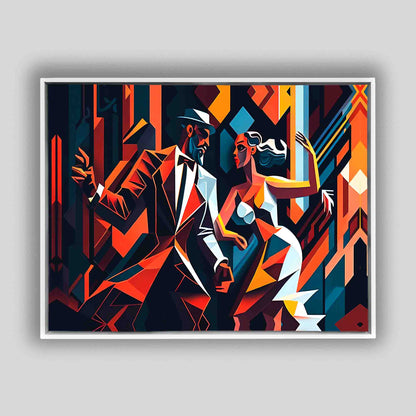Toile murale - Tango en ville - Art moderne