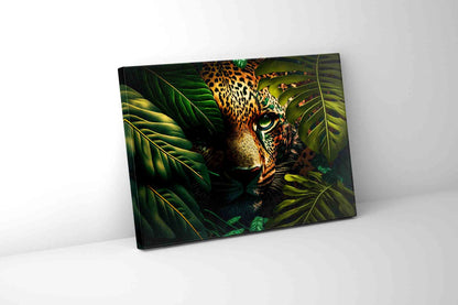 Le léopard dans la vie sauvage - Toile d'art animalier -