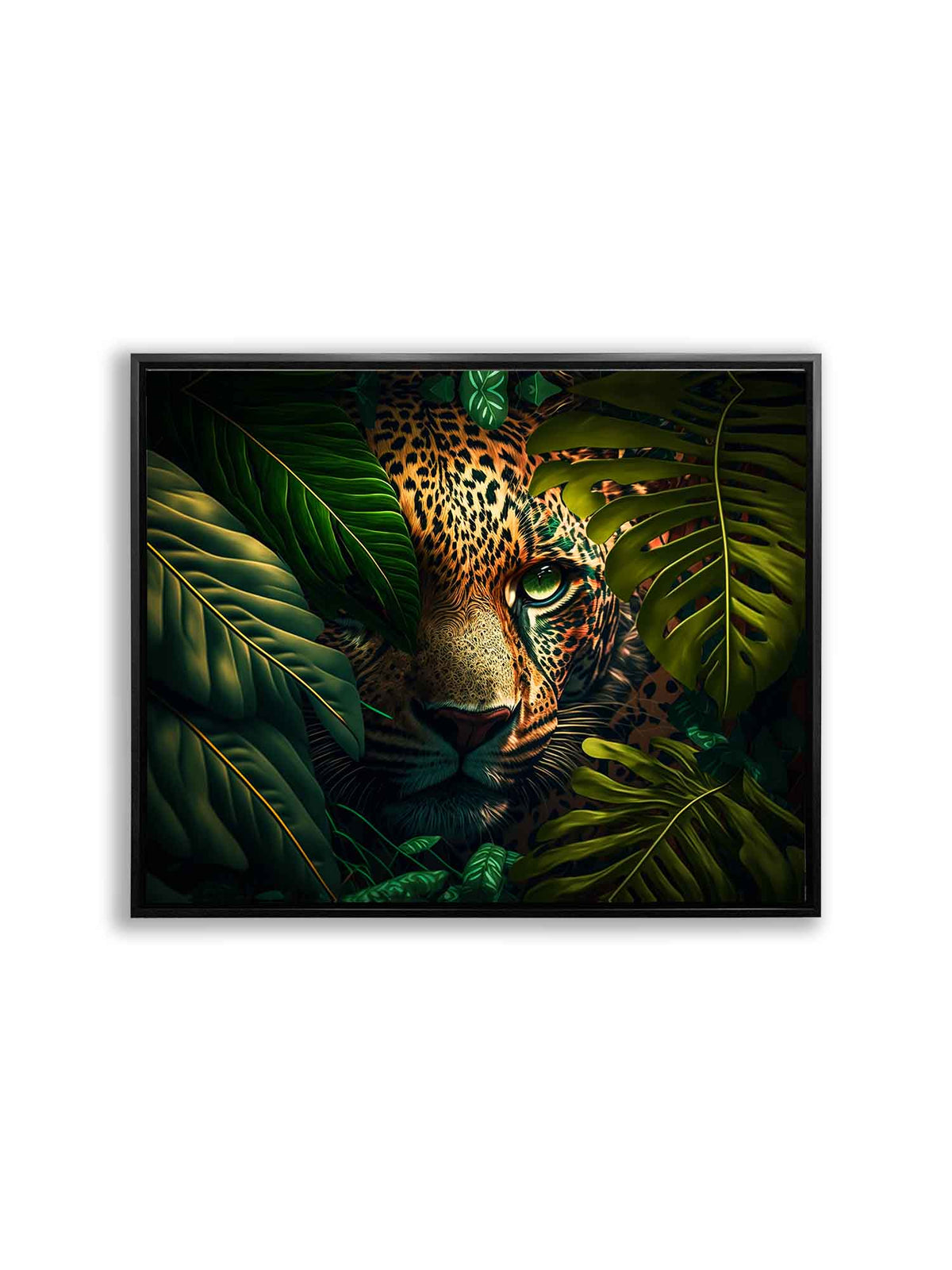 Le léopard dans la vie sauvage - Toile d'art animalier -