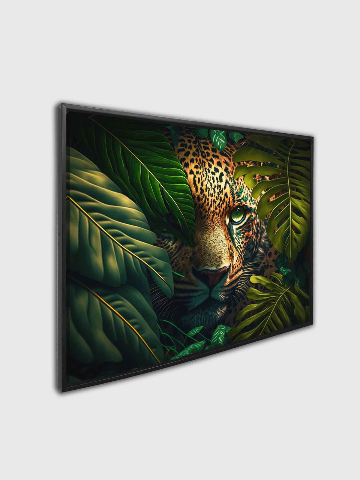 Le léopard dans la vie sauvage - Toile d'art animalier -