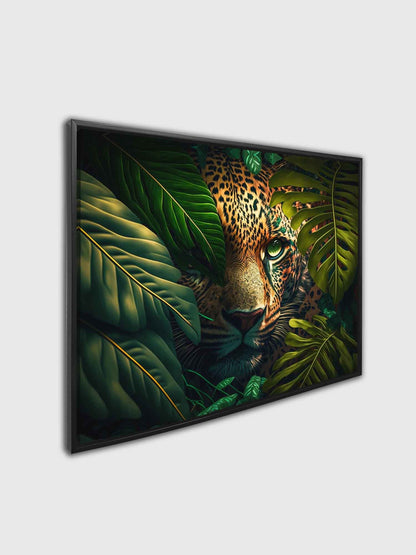 Le léopard dans la vie sauvage - Toile d'art animalier -