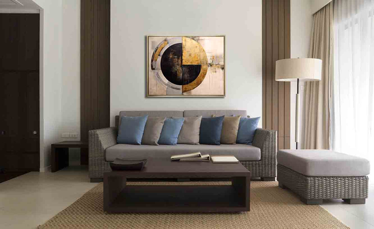 Art mural abstrait Soleil - Impression sur toile - Art moderne